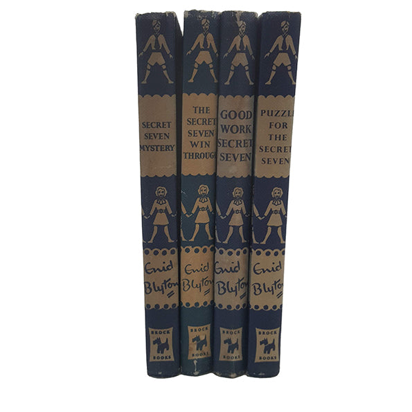 Enid Blyton's The Secret Seven Collection (4 Blue Books) - Brockhampton, 1950s-60s