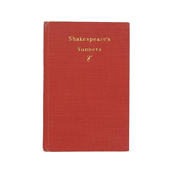 Shakespeare's Sonnets - The Richards Press