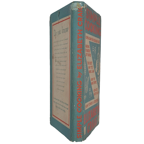Simple Cooking by Elizabeth Craig - The Literary Press, 1934