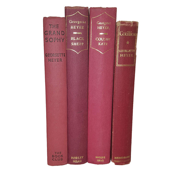 Georgette Heyer Pink 1st Editions - 1951-68 (4 Books)