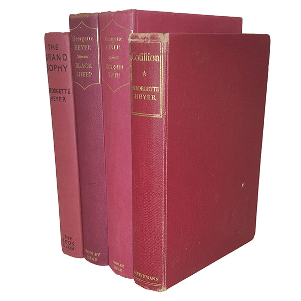 Georgette Heyer Pink 1st Editions - 1951-68 (4 Books)