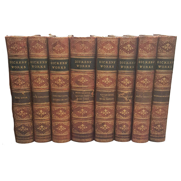 Charles Dickens Collected Works - Chapman and Hall, Leather (13 Books)