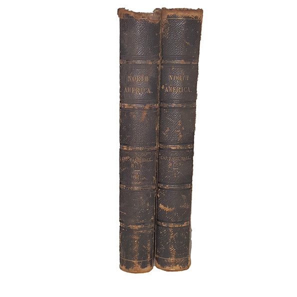 Travels in North America by Captain Basil Hall - Robert Cadell, 1833 (Inscription by his wife)