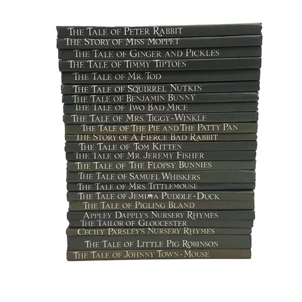 Beatrix Potter’s The Peter Rabbit Books (Full Set) - 23 WHITE DUST-JACKET Books