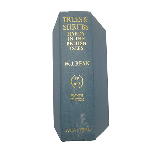 Trees and Shrubs Hardy in the British Isles Vol 4 by W. J. Bean - John Murray, 1980