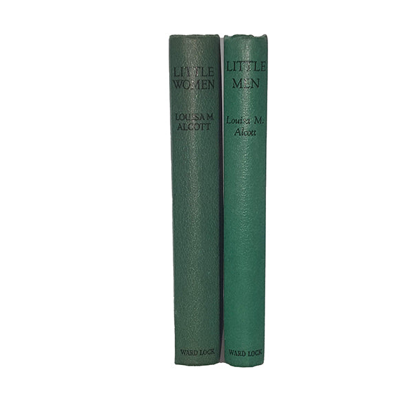Louisa May Alcott's Little Women &amp; Little Men (2 Green Books)