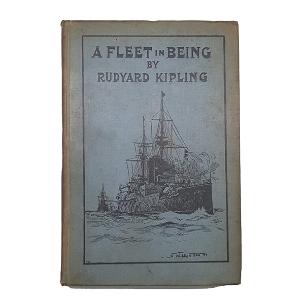 Rudyard Kipling's A Fleet in Being - 1st Edition, Macmillan, 1898