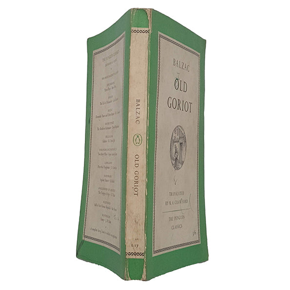 Old Goriot by Honore de Balzac - Penguin, 1959