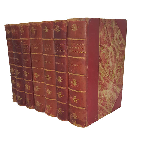 Charles Dickens Illustrated Complete Works - 16 Leatherbound Books, 1893