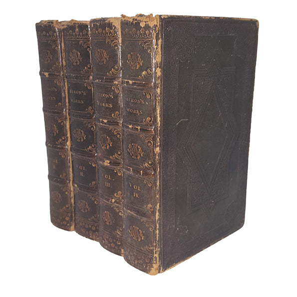 The Poetical Works of Lord Byron Volumes I-IV, 1829 (4 Books)