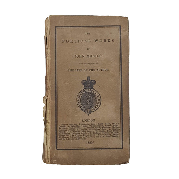 The Poetical Works of John Milton - Baynes &amp; Son, 1825
