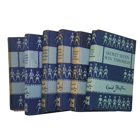 Enid Blyton's The Secret Seven Collection (6 Blue Books) - Brockhampton, 1959-60