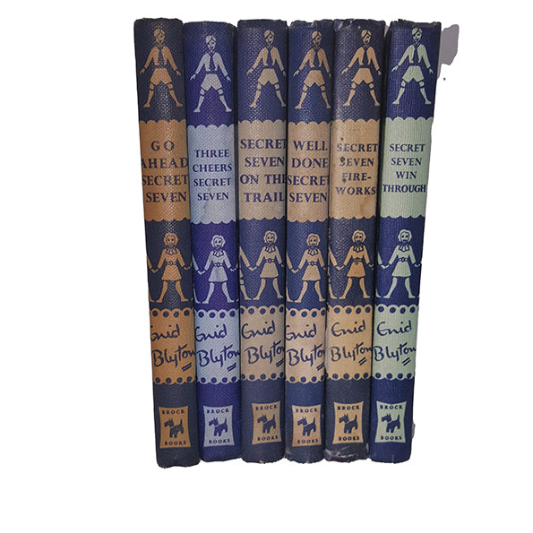 Enid Blyton's The Secret Seven Collection (6 Blue Books) - Brockhampton, 1959-60