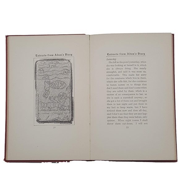 Mark Twain's Extracts From Adam's Diary - First Edition, 1904