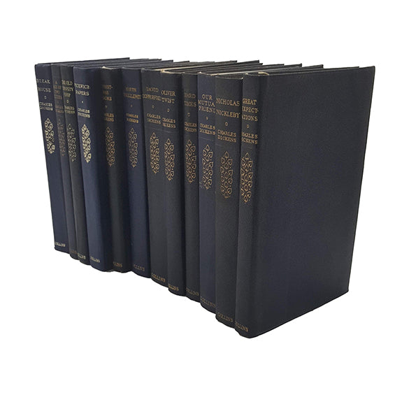 Charles Dickens' Collected Works - Collins, c1969 (12 Blue Books)