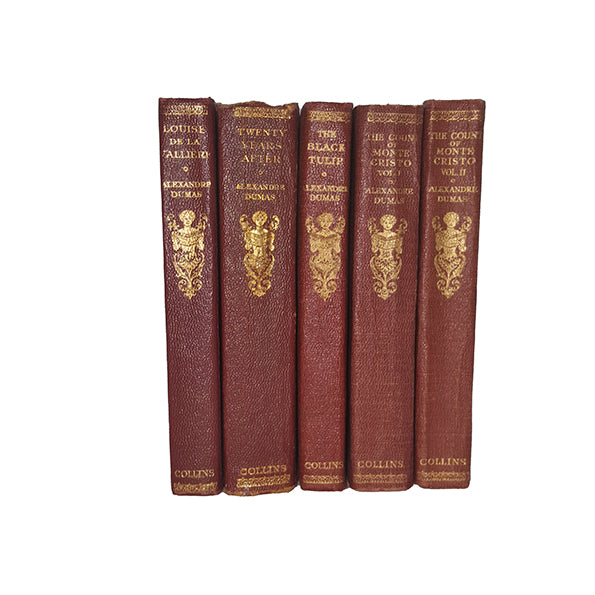 Alexander Dumas Collected Works - Collins (5 Red Books)