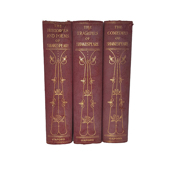 William Shakespeare's Comedies, Tragedies, Histories  (3 Leather Books)