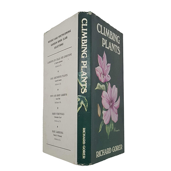 Climbing Plants by Richard Gorer - Garden Book Club, 1968