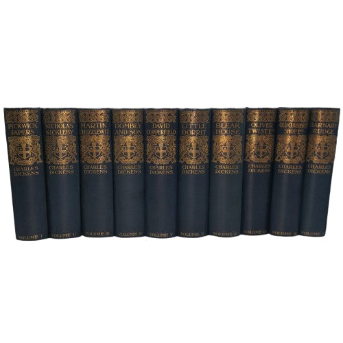 Charles Dickens' Collected Works Volumes 1-VIII - Caxton (13 Books)