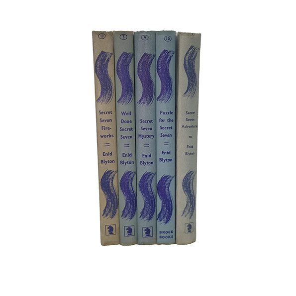 Enid Blyton's The Secret Seven Collection (5 Blue Books) - Brockhampton, 1950s-60s