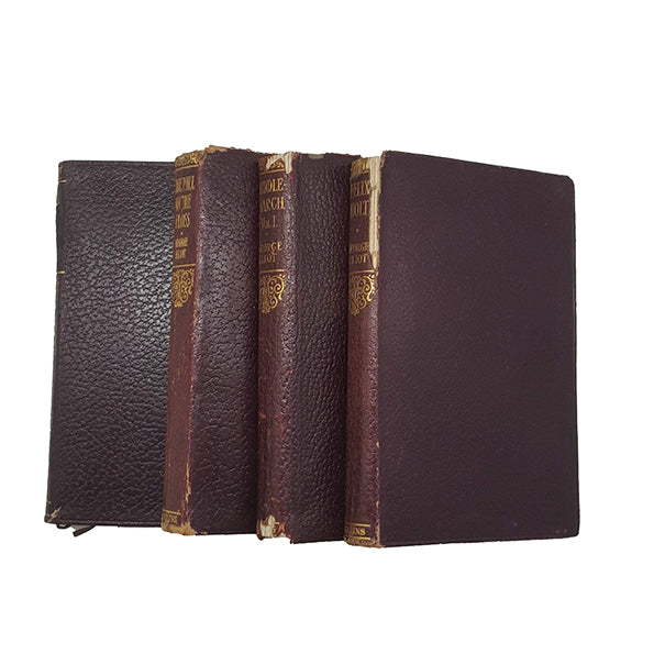 George Eliot Collected Works - 4 Red Leather Books