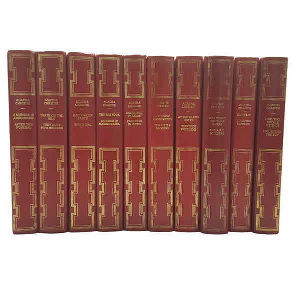 Agatha Christie Collected Works c.1970 (10 Red Books)