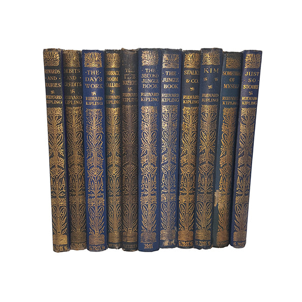 Rudyard Kipling Collected Works - Macmillan, c.1920-50s1 (11 Books)