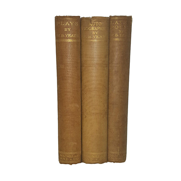 Plays, Poems and Autobiographies by W. B. Yeats (3 Green Books)