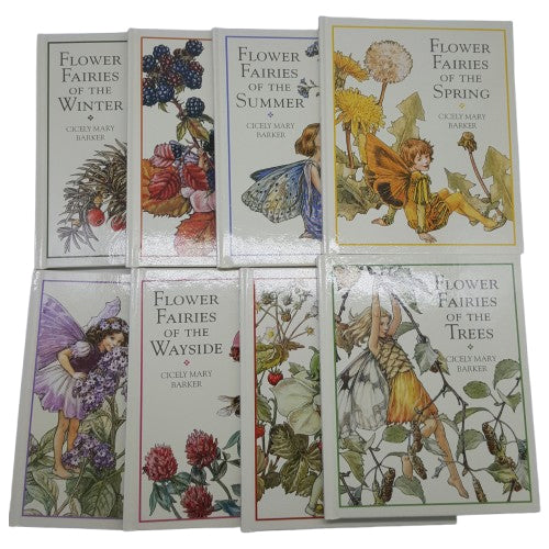 Cicely Mary Barker's Flower Fairies Series (8 White Books)