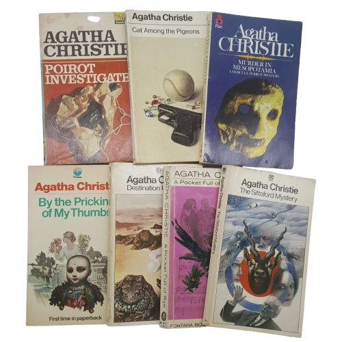 Agatha Christie Vintage Paperback Collection - Fontana, c.1970 (7 Books)