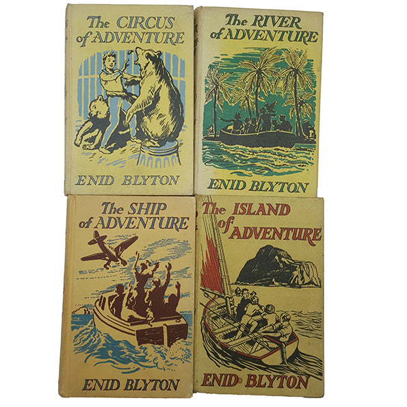 Enid Blyton Adventure Collection - Macmillan, c.1950 (4 Books)