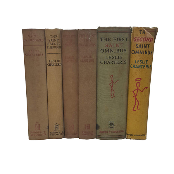 Leslie Charteris' The Saint (6 Book Collection) Hodder and Stoughton, 1950s