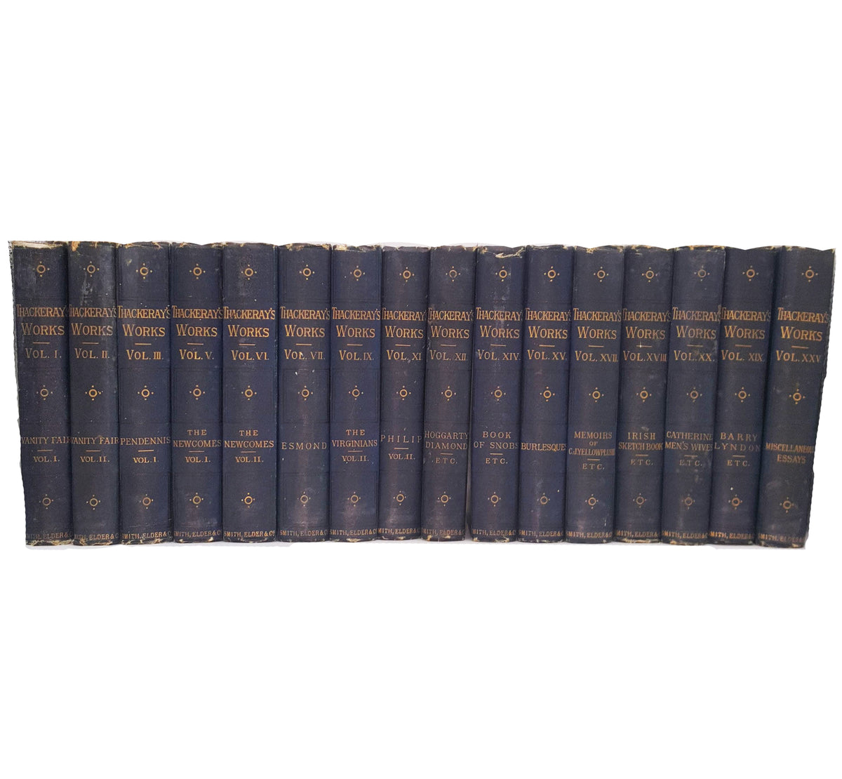 W. M. Thackeray Collected Works, 1886 - Smith, Elder (16 Books)