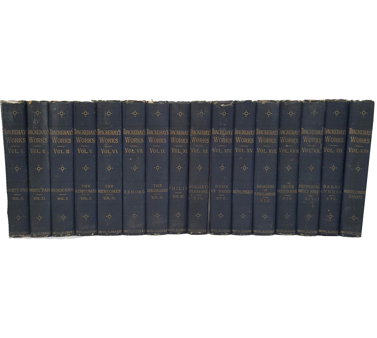 W. M. Thackeray Collected Works, 1886 - Smith, Elder (16 Books)