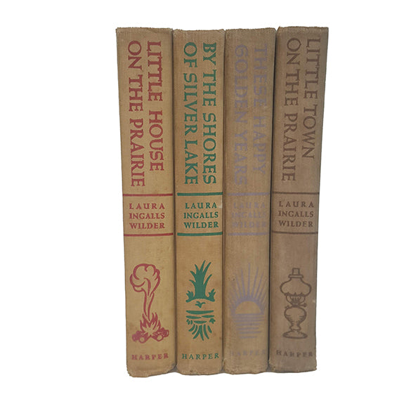 Little House on the Prairie Series Laura Ingalls Wilder - Harper, 1953 (4 Books)