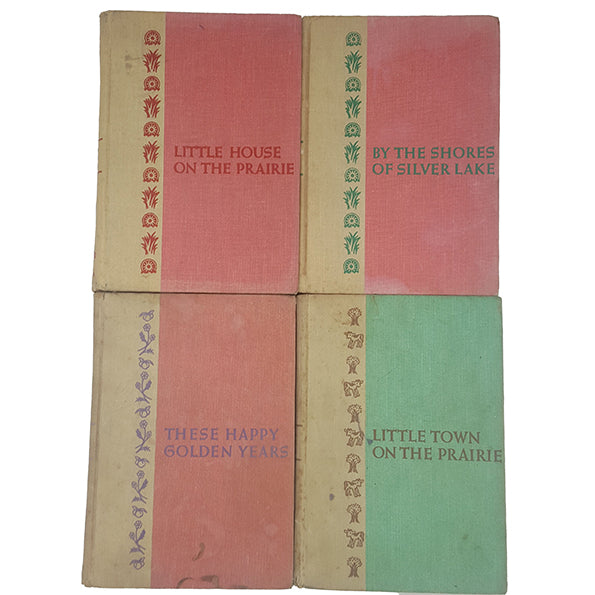 Little House on the Prairie Series Laura Ingalls Wilder - Harper, 1953 (4 Books)