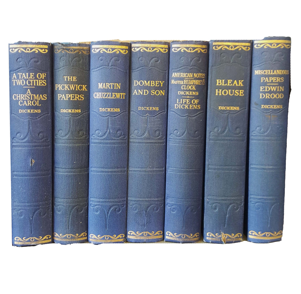 Charles Dickens 14 Blue Books - Hazell, Watson &amp; Viney