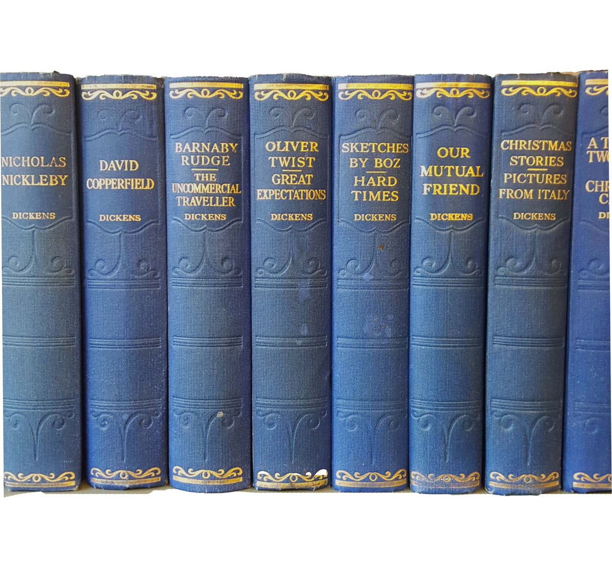Charles Dickens 14 Blue Books - Hazell, Watson &amp; Viney