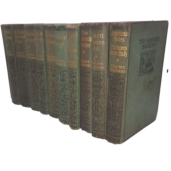 Charles Dickens' Collected Works - Fireside Editions, c.1907 (11 books)