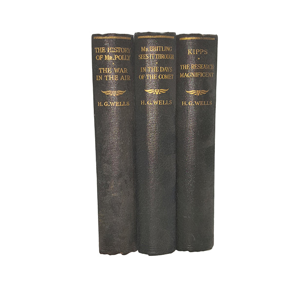 H. G. Wells' Collected Works, Odhams, c.1930 (3 Books)