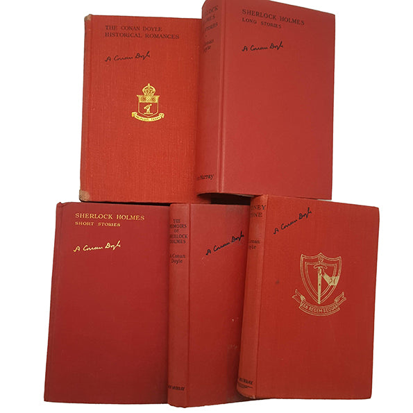 A. Conan Doyle Collected Works (5 Red Books)