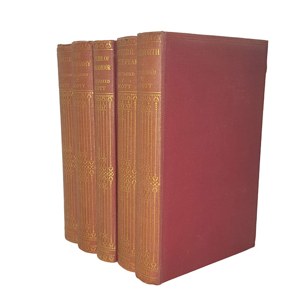Walter Scott Collected Works - Oxford, 1912, Illustrated (5 Books)