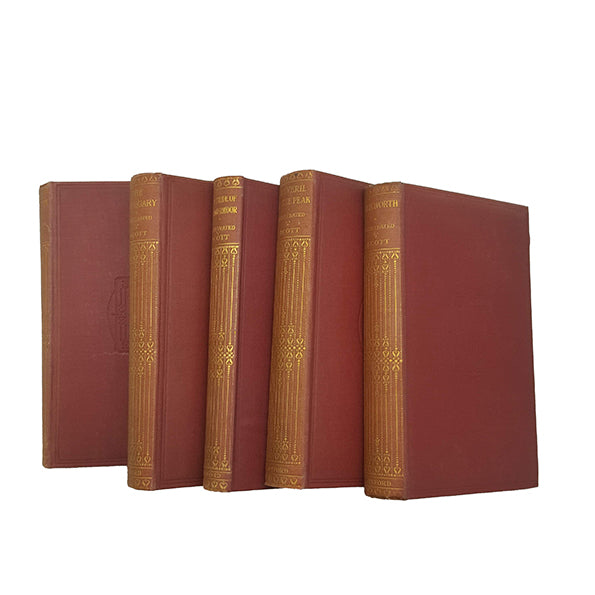Walter Scott Collected Works - Oxford, 1912, Illustrated (5 Books)