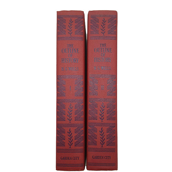 H. G. Wells, The Outline Of History in 2 volumes - Garden City, 1961 (2 Books)
