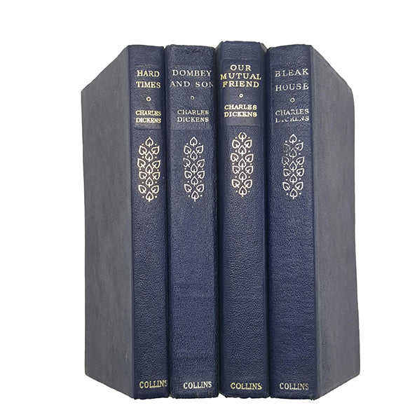 Charles Dickens' Collected Works - Collins, c.1960s  (4 Blue Books)