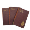 Shakespeare's Works, Vols III, IV, VIII, 1909 (3 Red Leather Books)