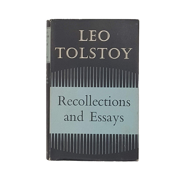 Leo Tolstoy's Recollections and Essays 1961 - Oxford