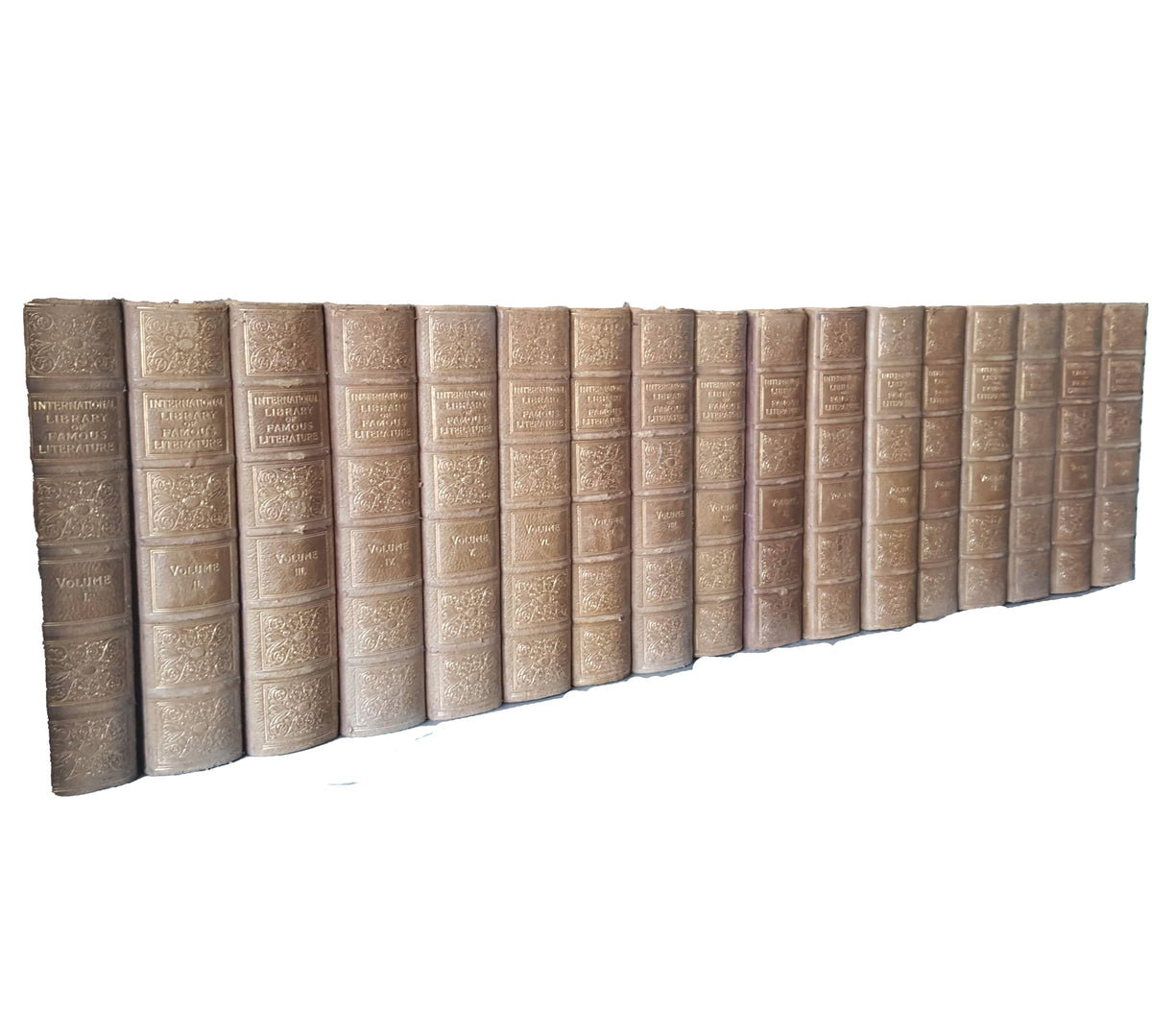 The International Library of Famous Literature (17 Leather Volumes)