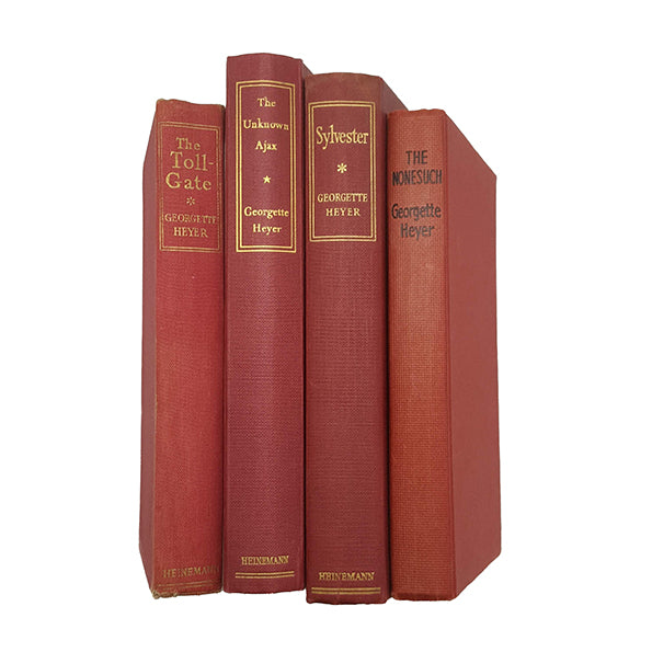 Georgette Heyer's Toll Gate; Sylvester; Nonesuch; Unknown Ajax (4 Pink Books)