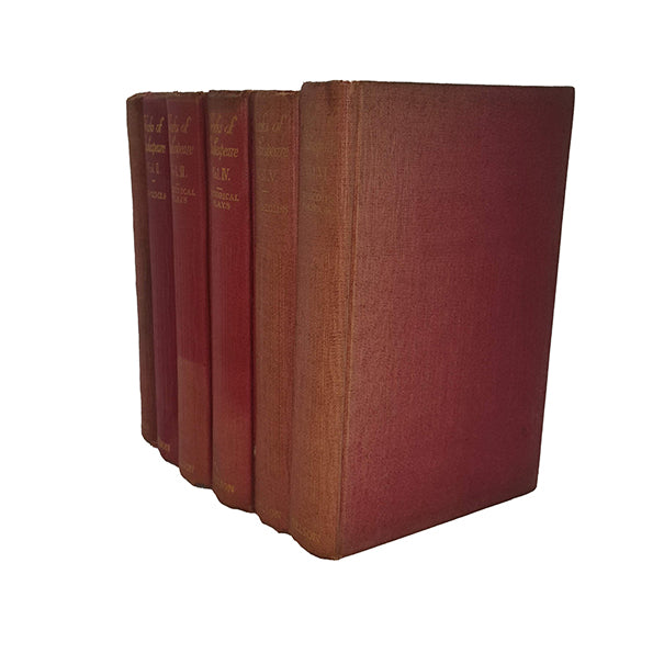 William Shakespeare's Comedies, Histories, Tragedies &amp; Poems (6 Red Books)